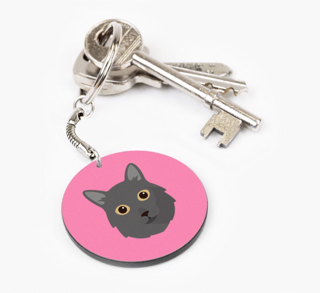 Personalized Asian Longhair Keychains