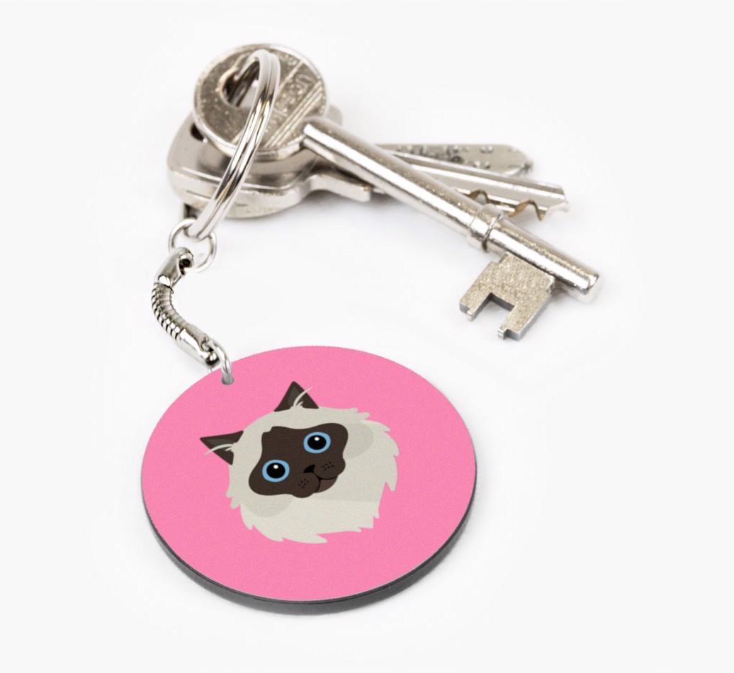 Personalized Birman Keychains