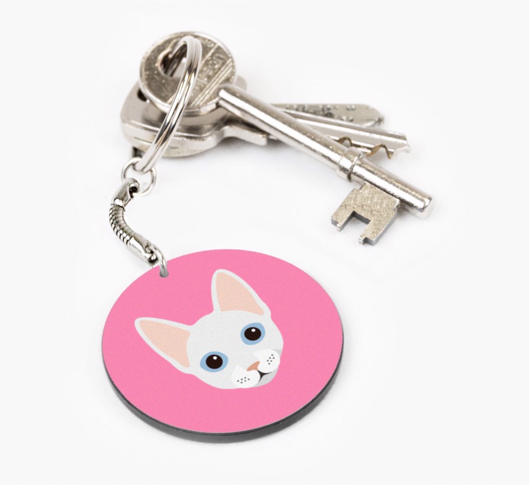 Personalized Cornish Rex Keychains