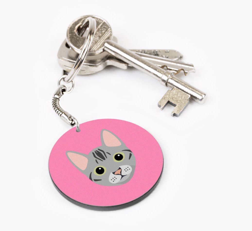 Personalized Egyptian Mau Keychains