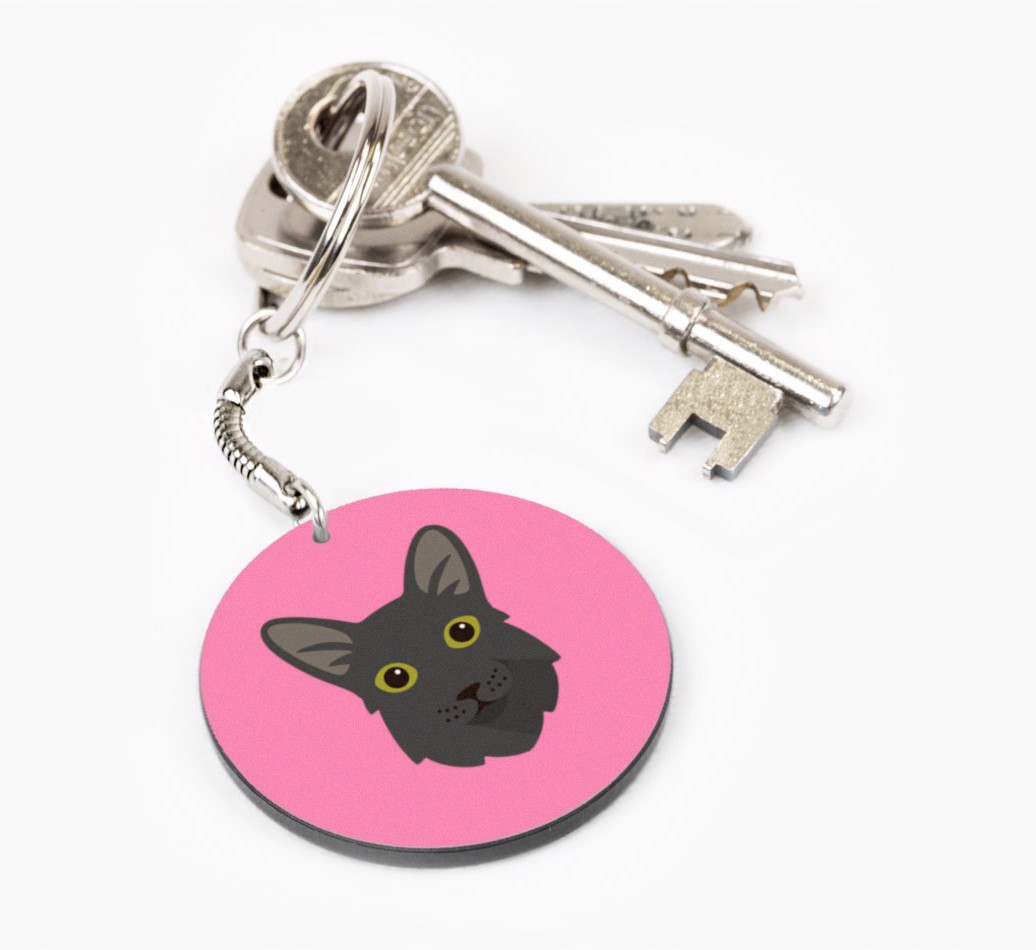 Personalized Oriental Longhair Keychains