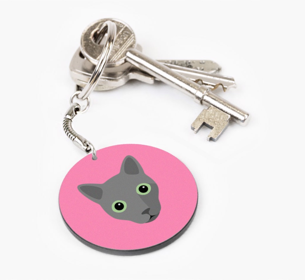 Personalized Russian Blue Keychains
