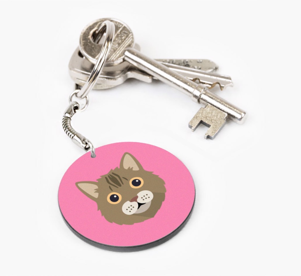 Personalized Selkirk Rex Keychains