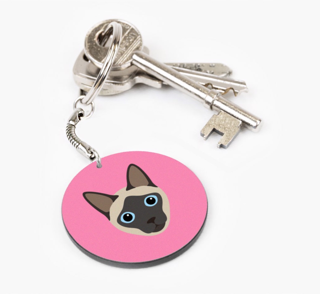 Personalized Siamese Keychains