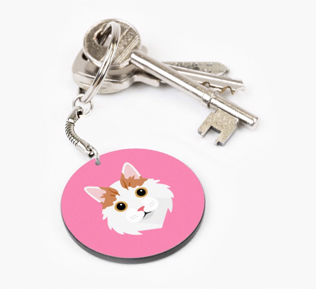 Personalized Turkish Van Keychains