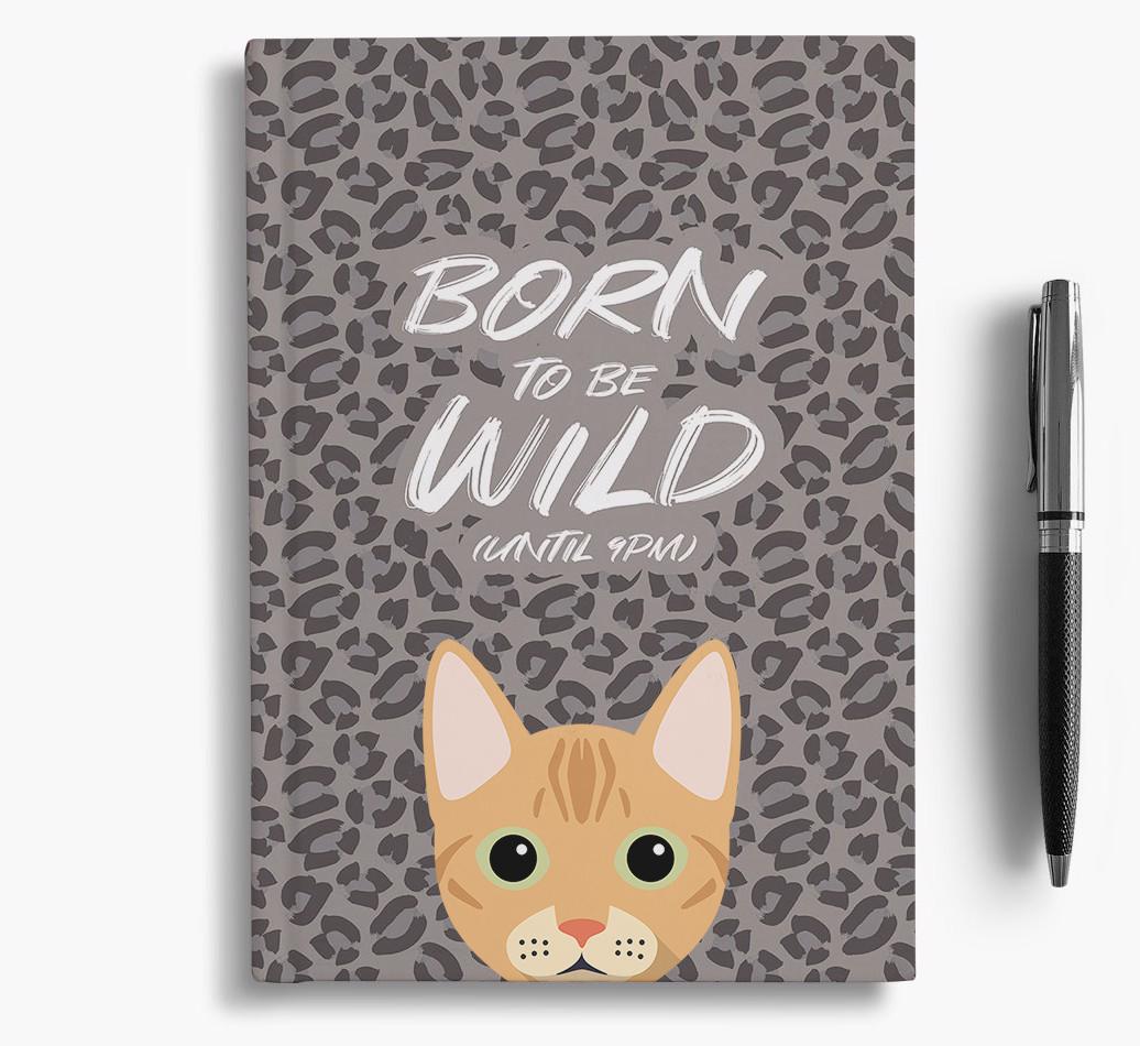 'Born To Be Wild' - Personalized {breedCommonName} Notebook