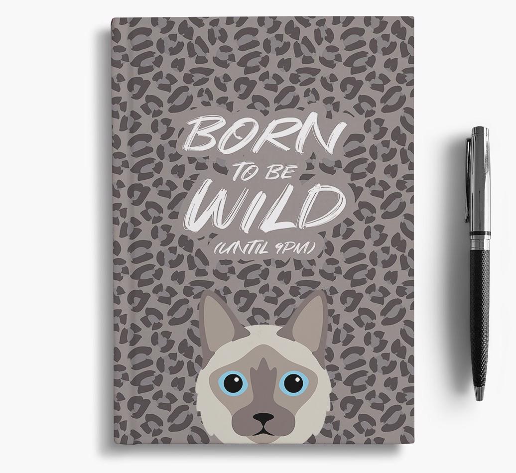 'Born To Be Wild' - Personalized {breedCommonName} Notebook