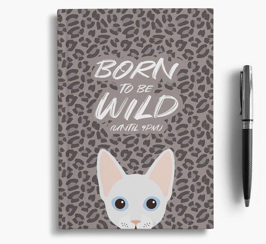 'Born To Be Wild' - Personalized {breedCommonName} Notebook