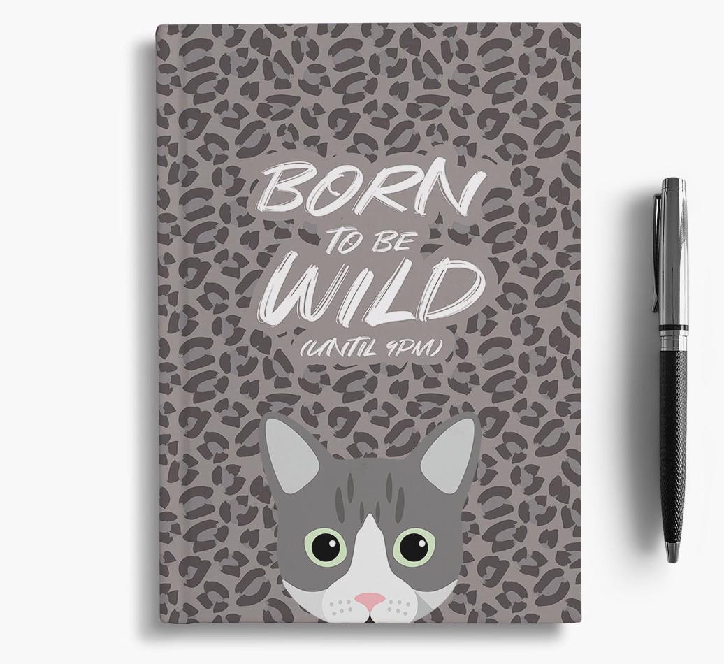 'Born To Be Wild' - Personalized {breedCommonName} Notebook
