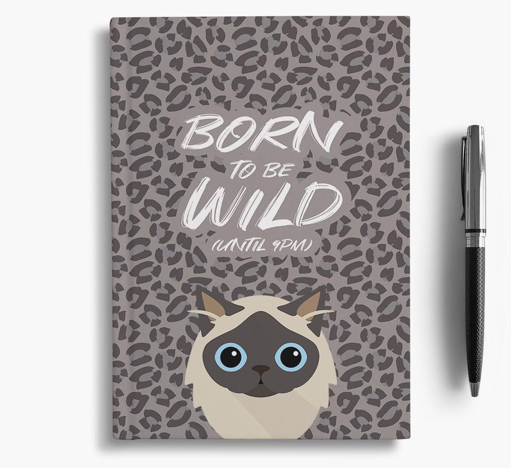 'Born To Be Wild' - Personalized {breedCommonName} Notebook