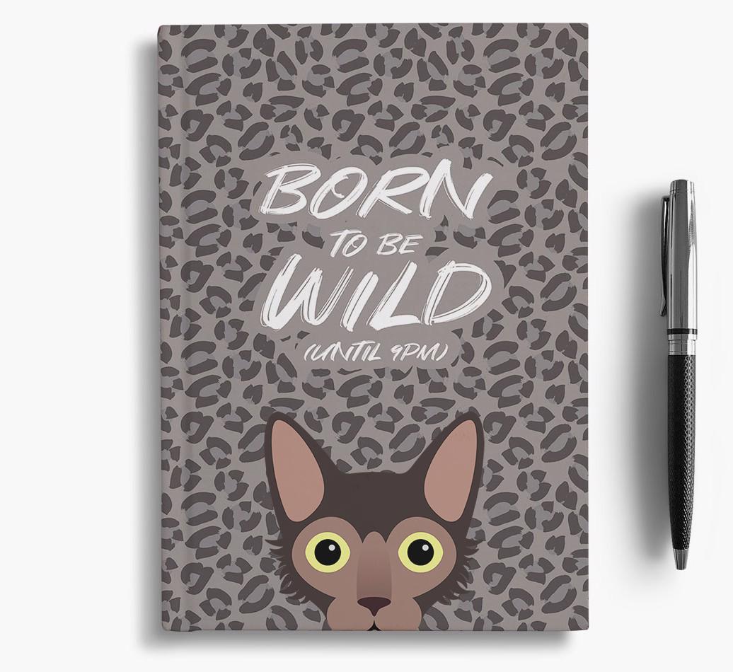 'Born To Be Wild' - Personalized {breedCommonName} Notebook
