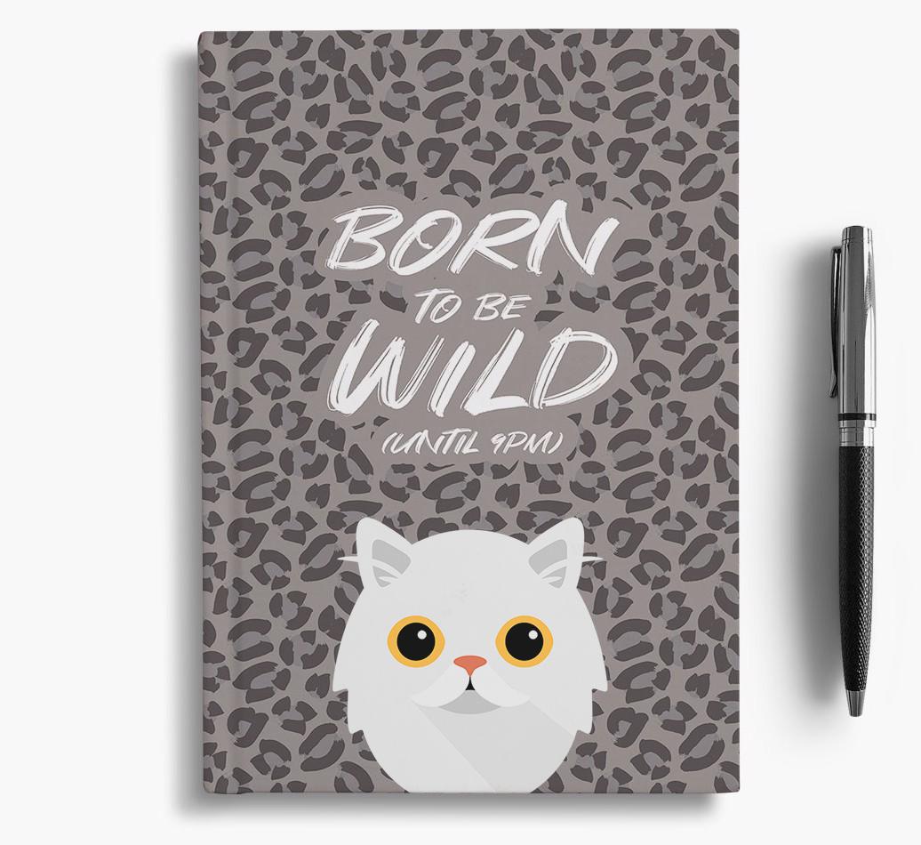 'Born To Be Wild' - Personalized {breedCommonName} Notebook