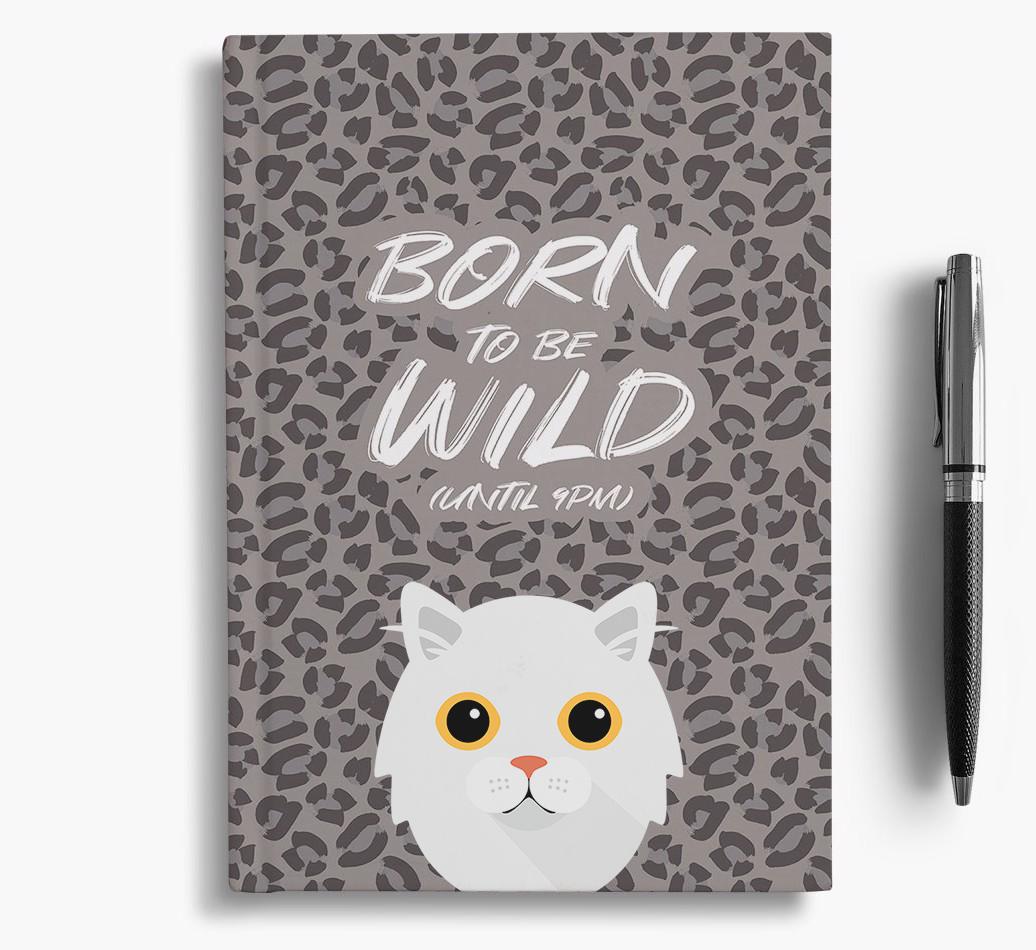 'Born To Be Wild' - Personalized {breedCommonName} Notebook