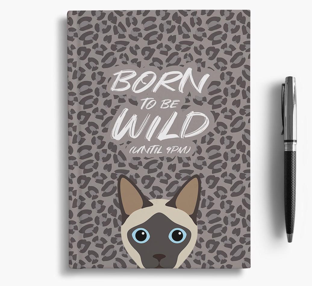 'Born To Be Wild' - Personalized {breedCommonName} Notebook