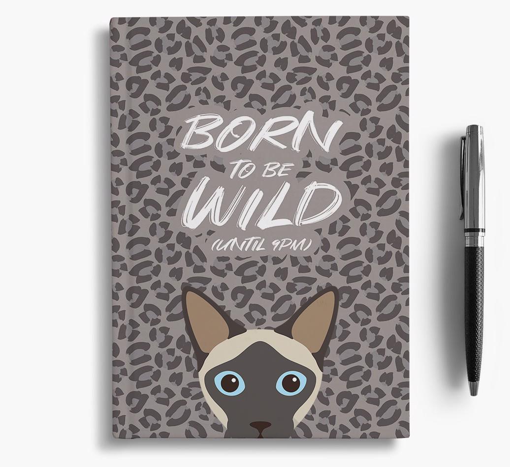 'Born To Be Wild' - Personalized {breedCommonName} Notebook