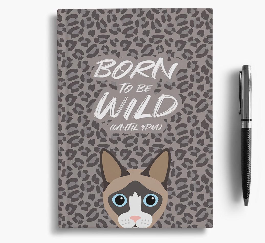 'Born To Be Wild' - Personalized {breedCommonName} Notebook