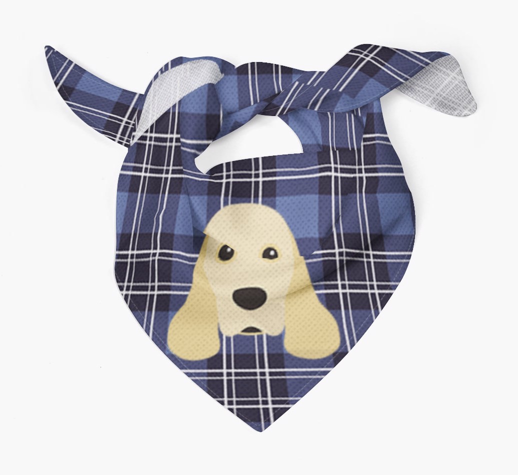 Scottish Tartan Pattern - Personalised {breedFullName} Bandana