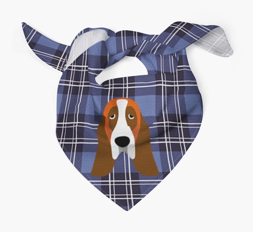 Scottish Tartan Pattern - Personalised {breedFullName} Bandana