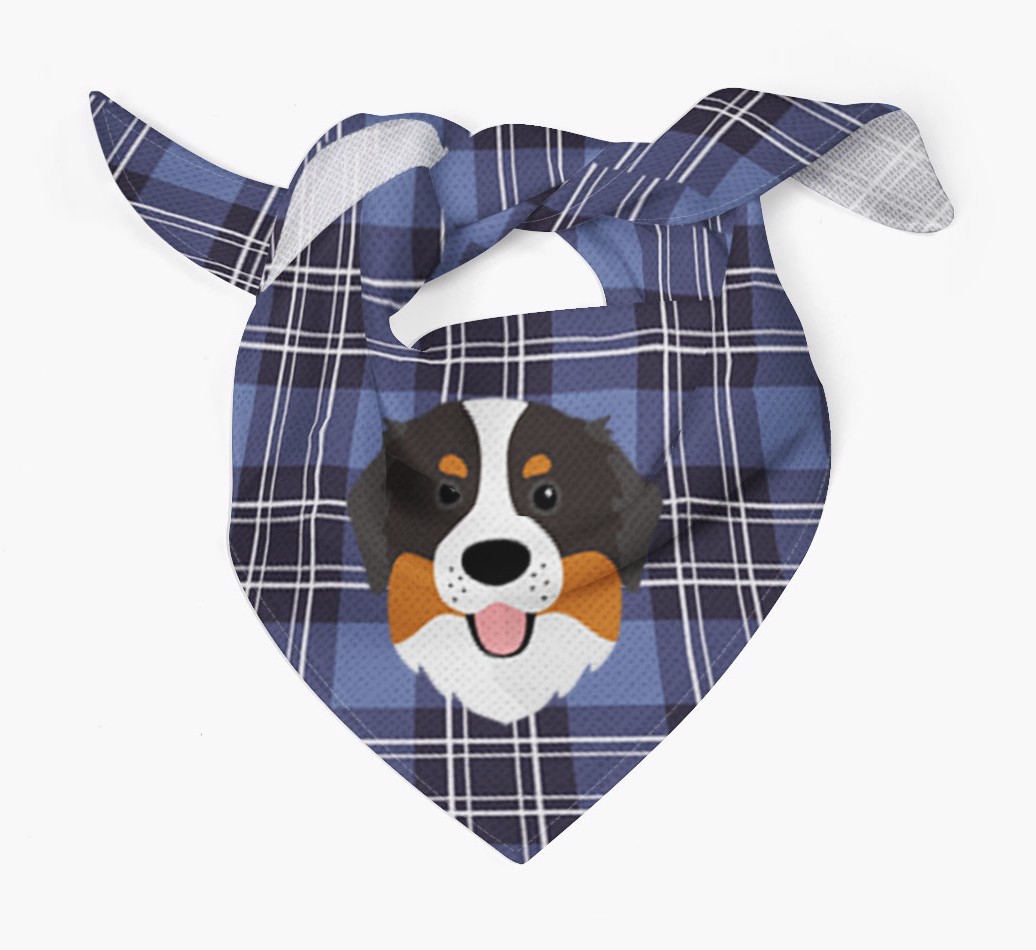 Scottish Tartan Pattern - Personalised {breedFullName} Bandana