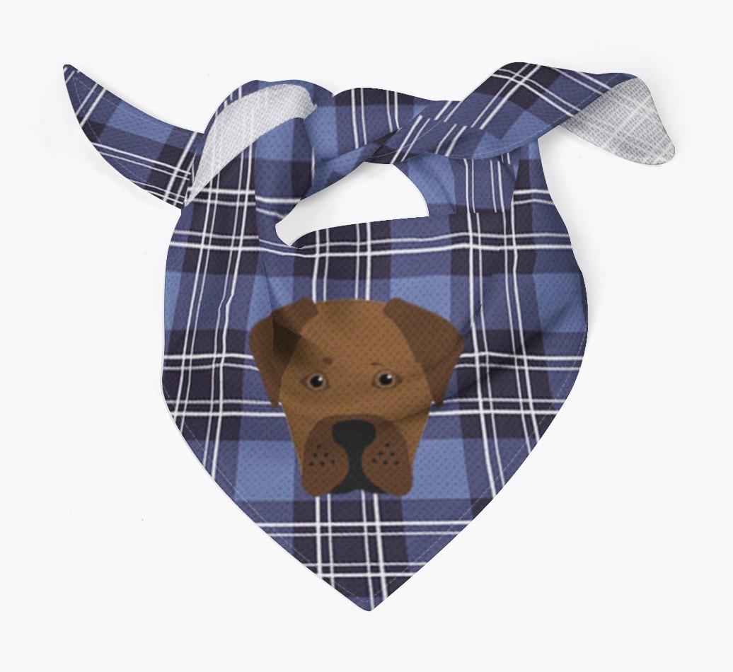 Scottish Tartan Pattern - Personalised {breedFullName} Bandana