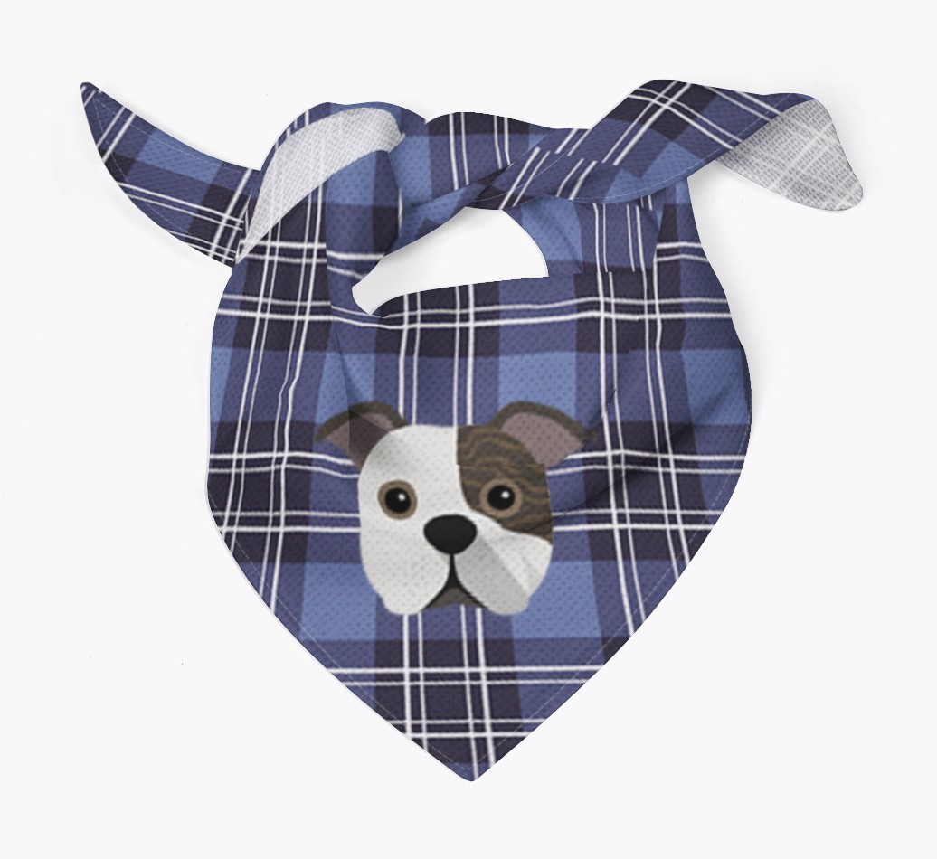 Scottish Tartan Pattern - Personalised {breedFullName} Bandana