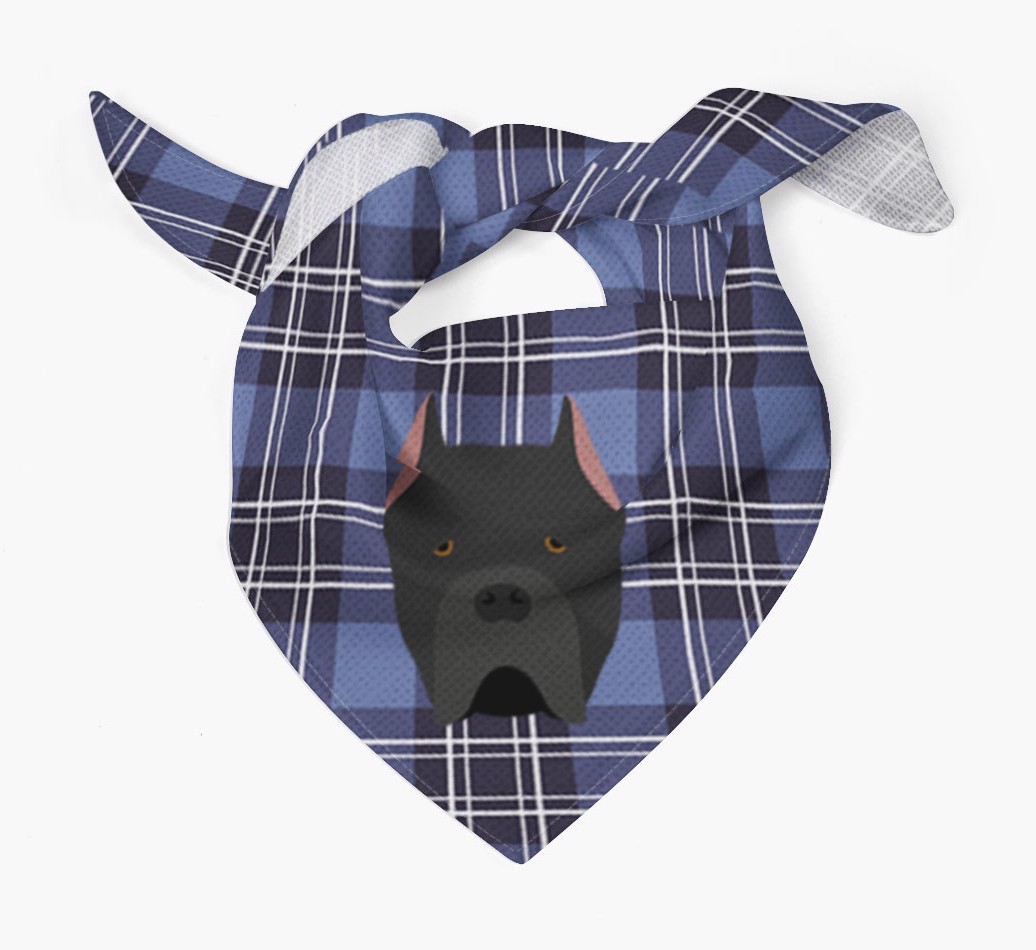 Scottish Tartan Pattern - Personalised {breedFullName} Bandana