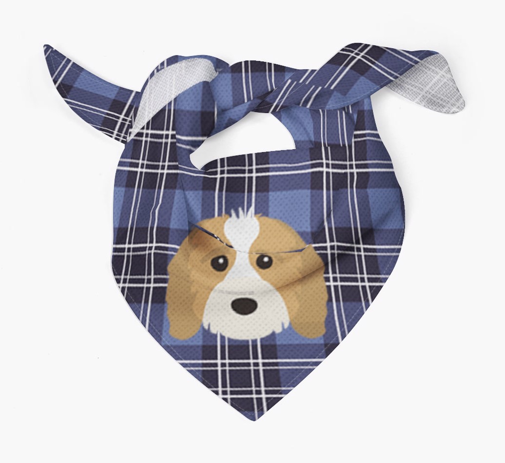 Scottish Tartan Pattern - Personalised {breedFullName} Bandana