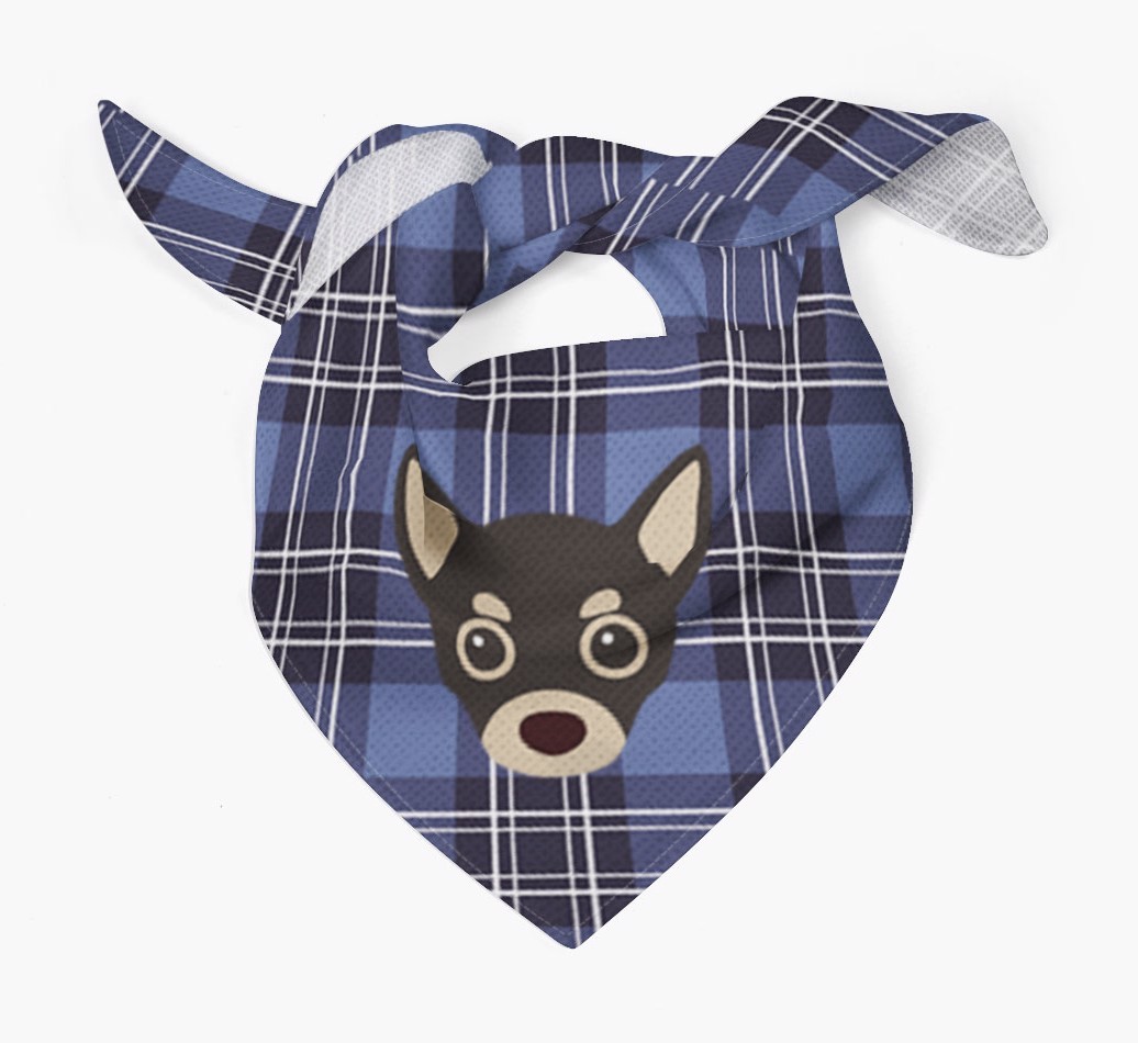 Scottish Tartan Pattern - Personalised {breedFullName} Bandana