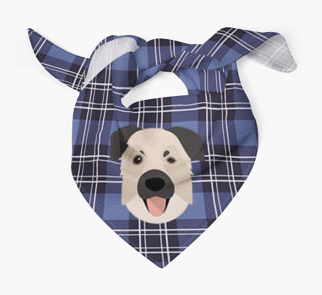 Scottish Tartan Pattern - Personalised {breedFullName} Bandana