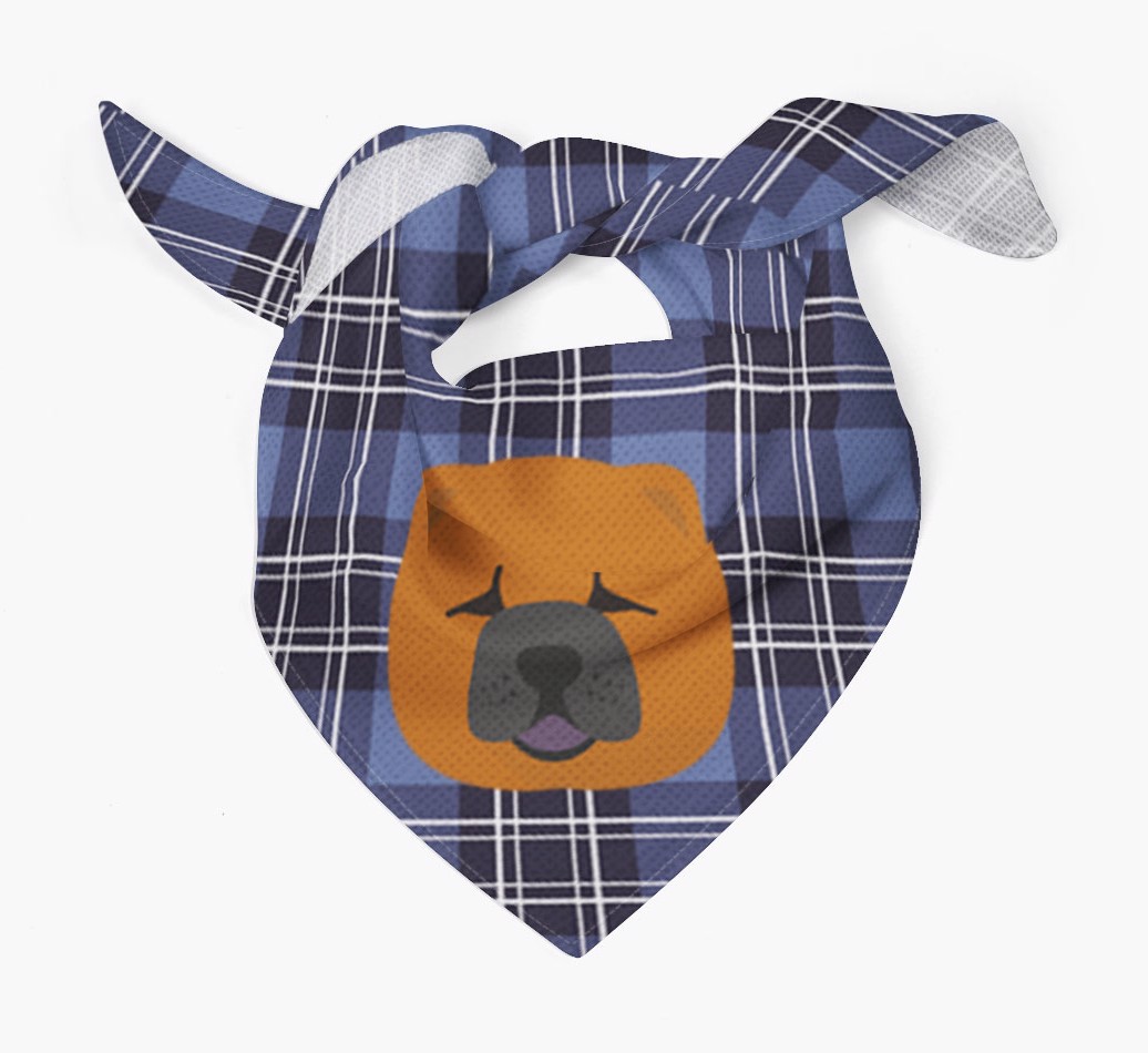 Scottish Tartan Pattern - Personalised {breedFullName} Bandana