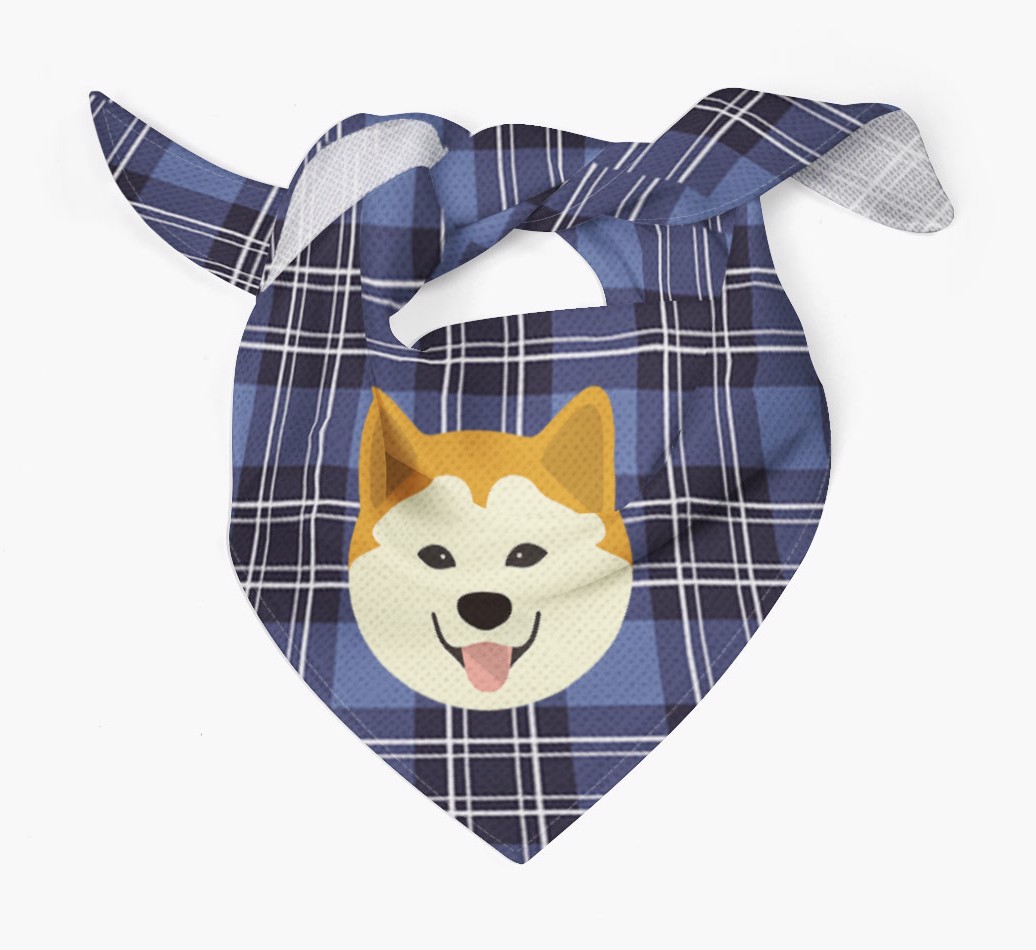 Scottish Tartan Pattern - Personalised {breedFullName} Bandana
