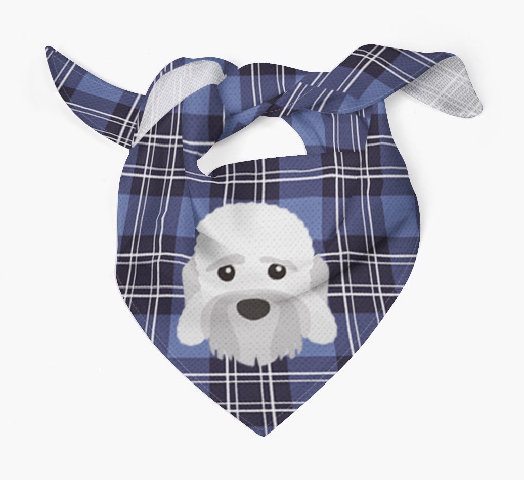 Scottish Tartan Pattern - Personalised {breedFullName} Bandana