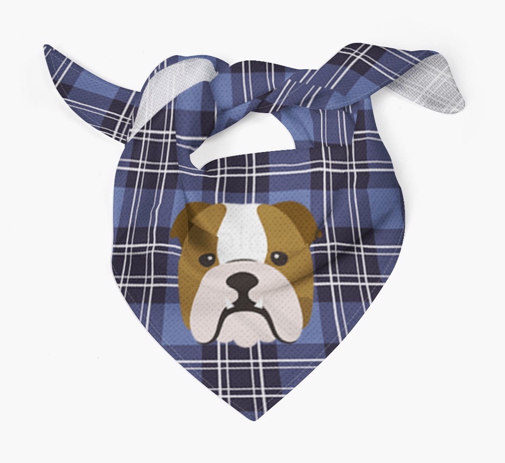 Scottish Tartan Pattern - Personalised {breedFullName} Bandana