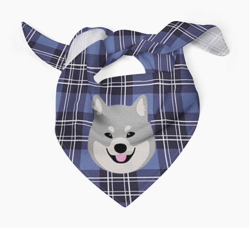 Scottish Tartan Pattern - Personalised {breedFullName} Bandana