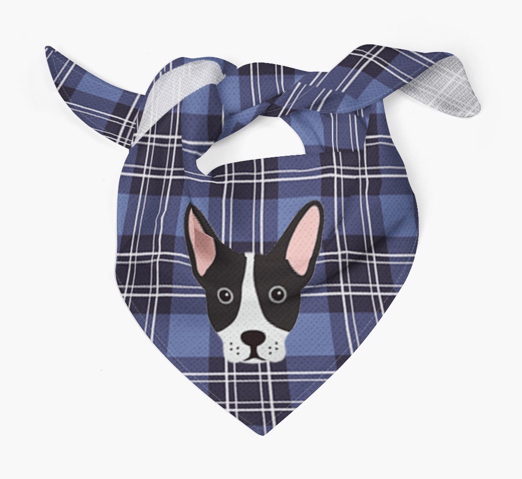Scottish Tartan Pattern - Personalised {breedFullName} Bandana
