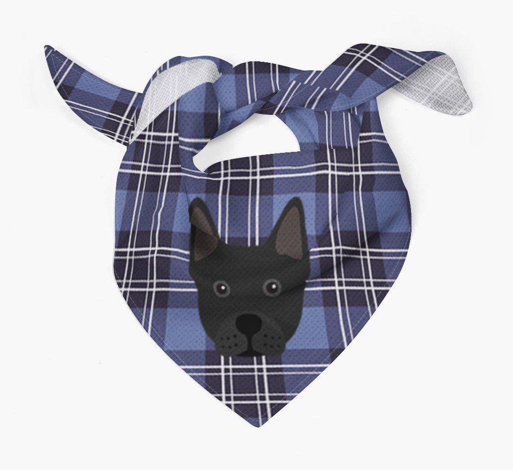Scottish Tartan Pattern - Personalised {breedFullName} Bandana