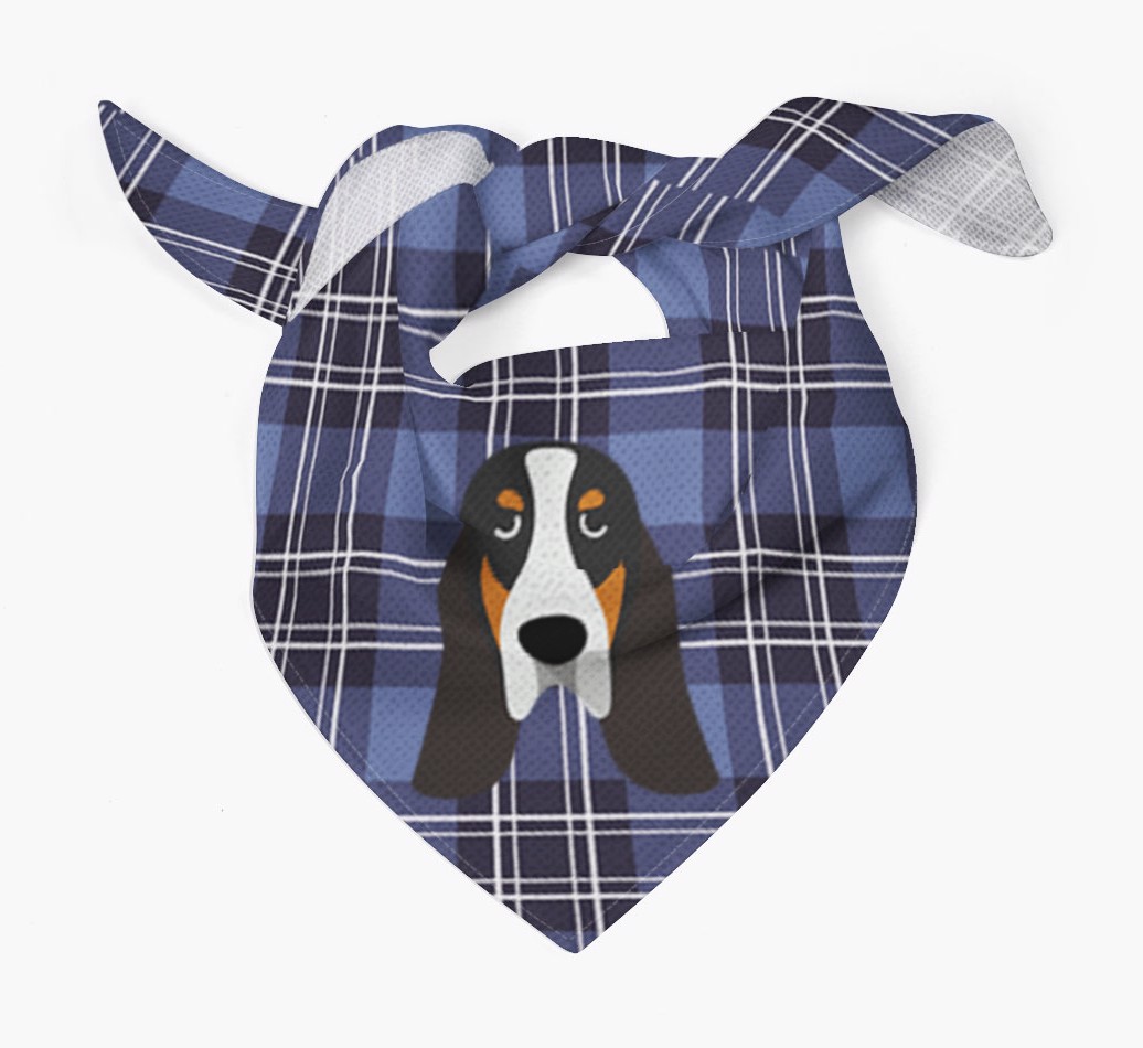 Scottish Tartan Pattern - Personalised {breedFullName} Bandana