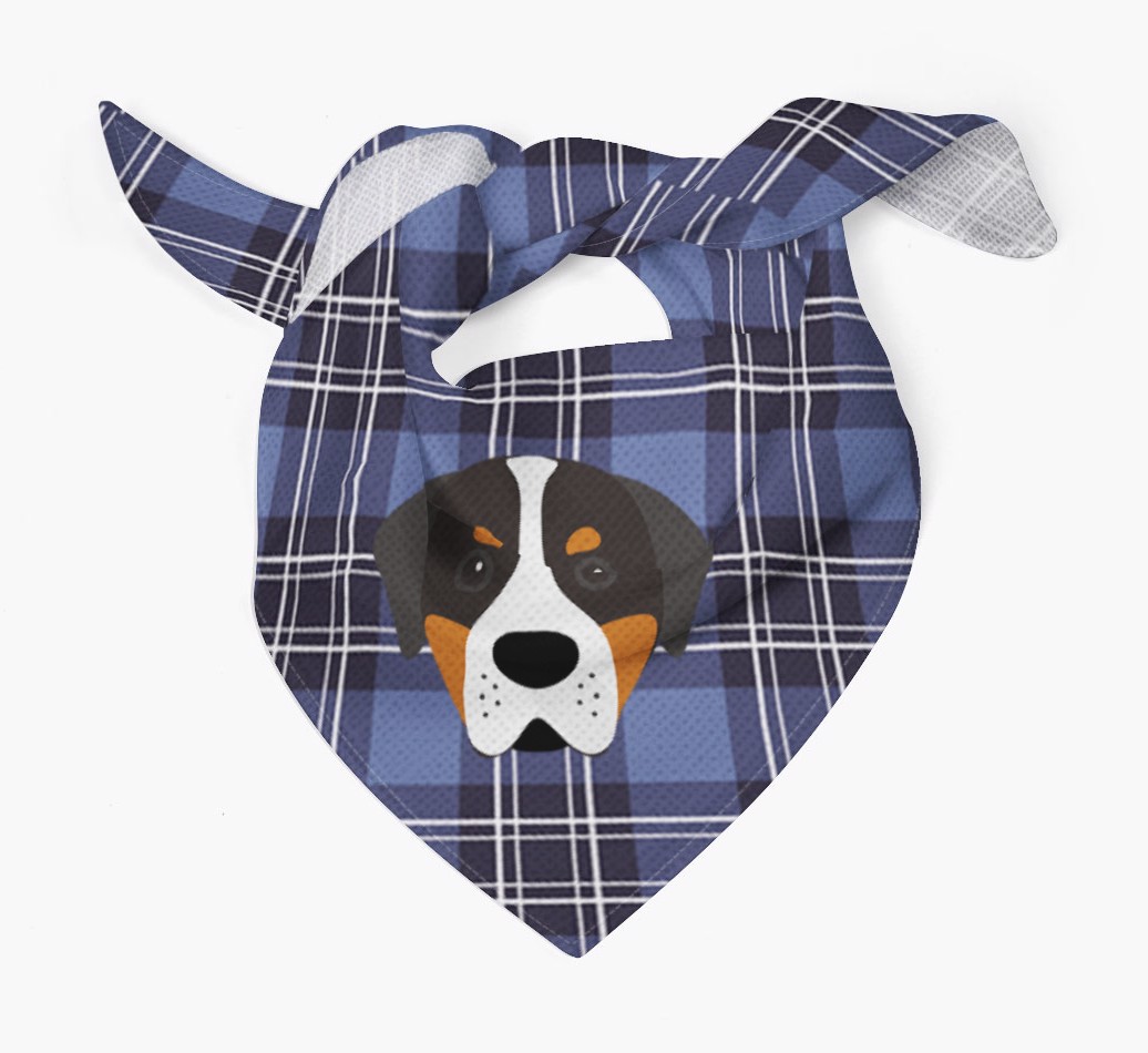 Scottish Tartan Pattern - Personalised {breedFullName} Bandana