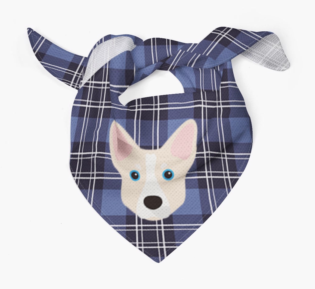 Scottish Tartan Pattern - Personalised {breedFullName} Bandana