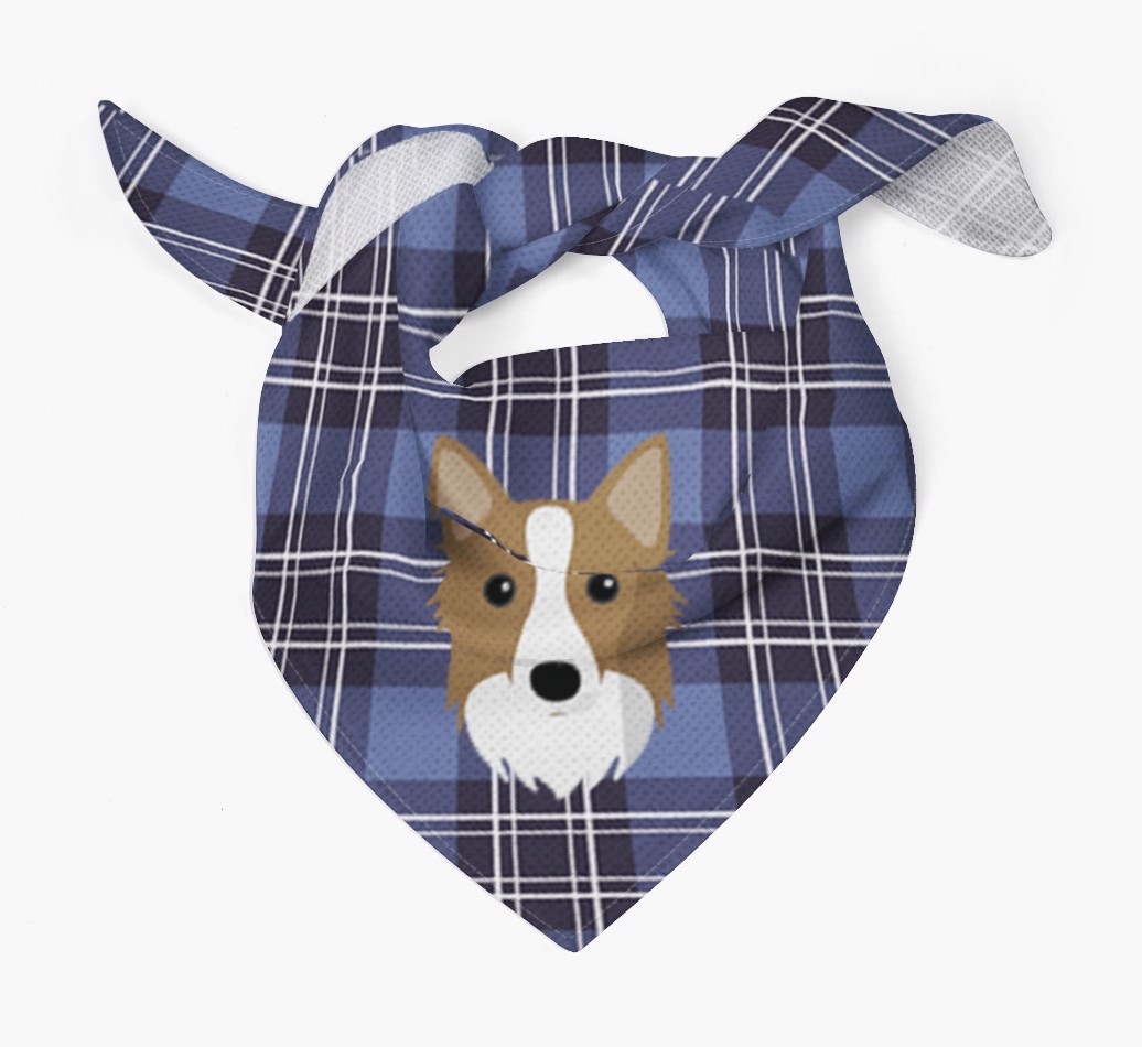 Scottish Tartan Pattern - Personalised {breedFullName} Bandana