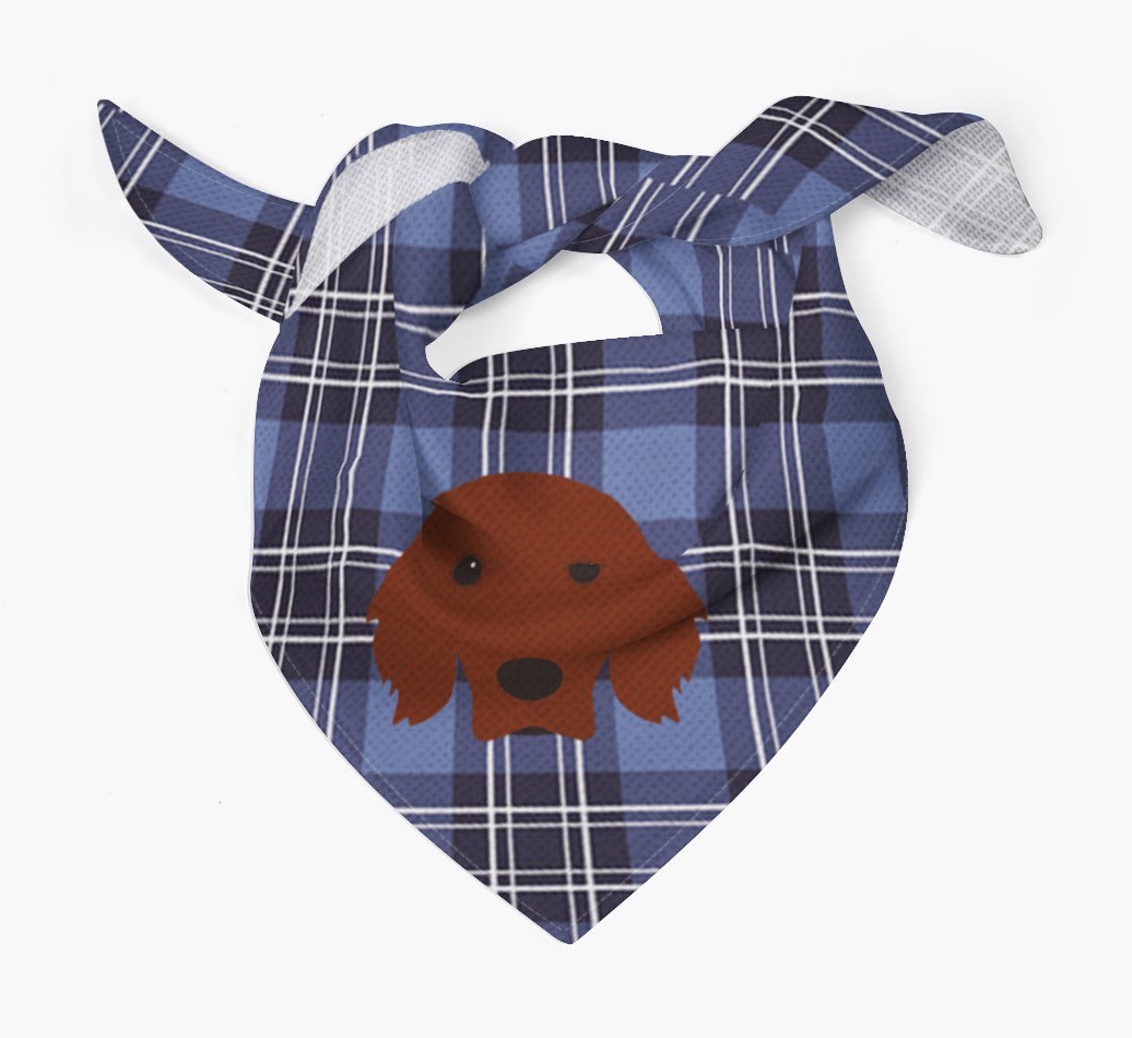 Scottish Tartan Pattern - Personalised {breedFullName} Bandana