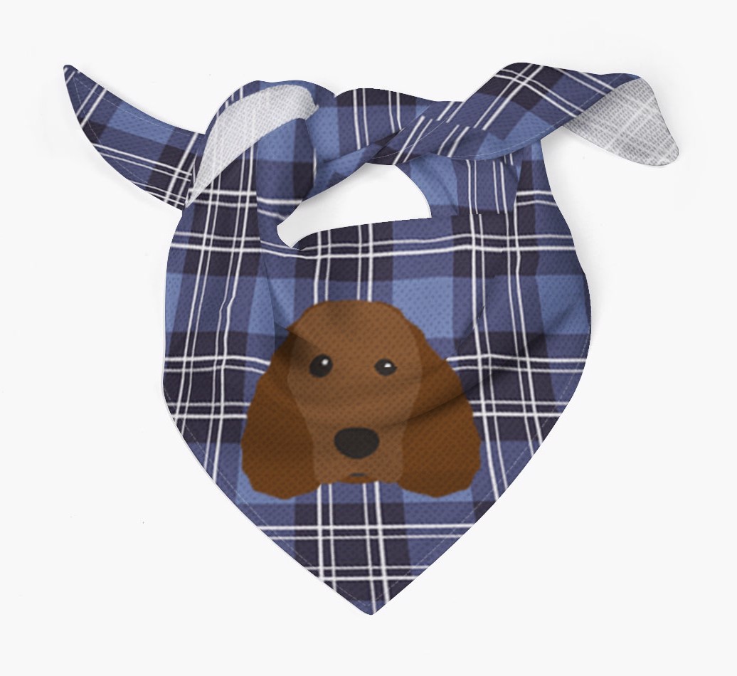 Scottish Tartan Pattern - Personalised {breedFullName} Bandana