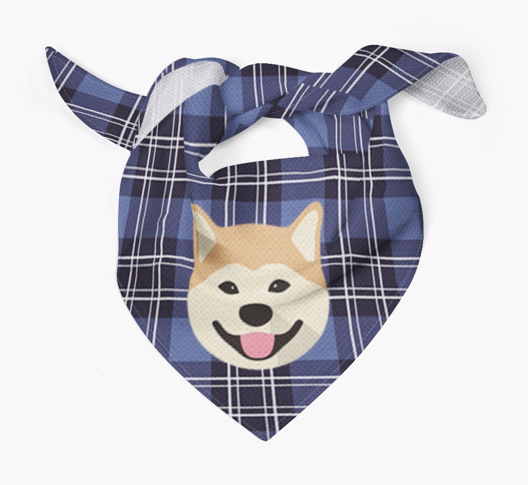 Scottish Tartan Pattern - Personalised {breedFullName} Bandana