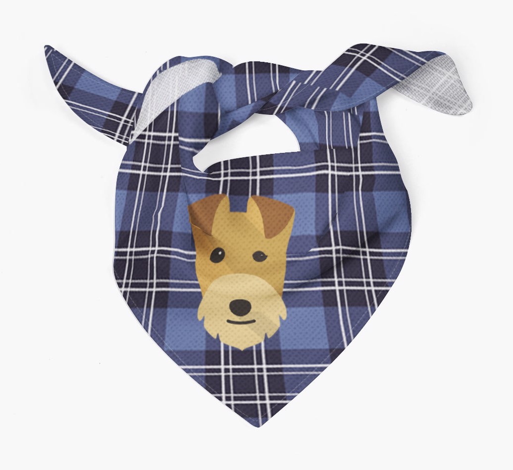 Scottish Tartan Pattern - Personalised {breedFullName} Bandana