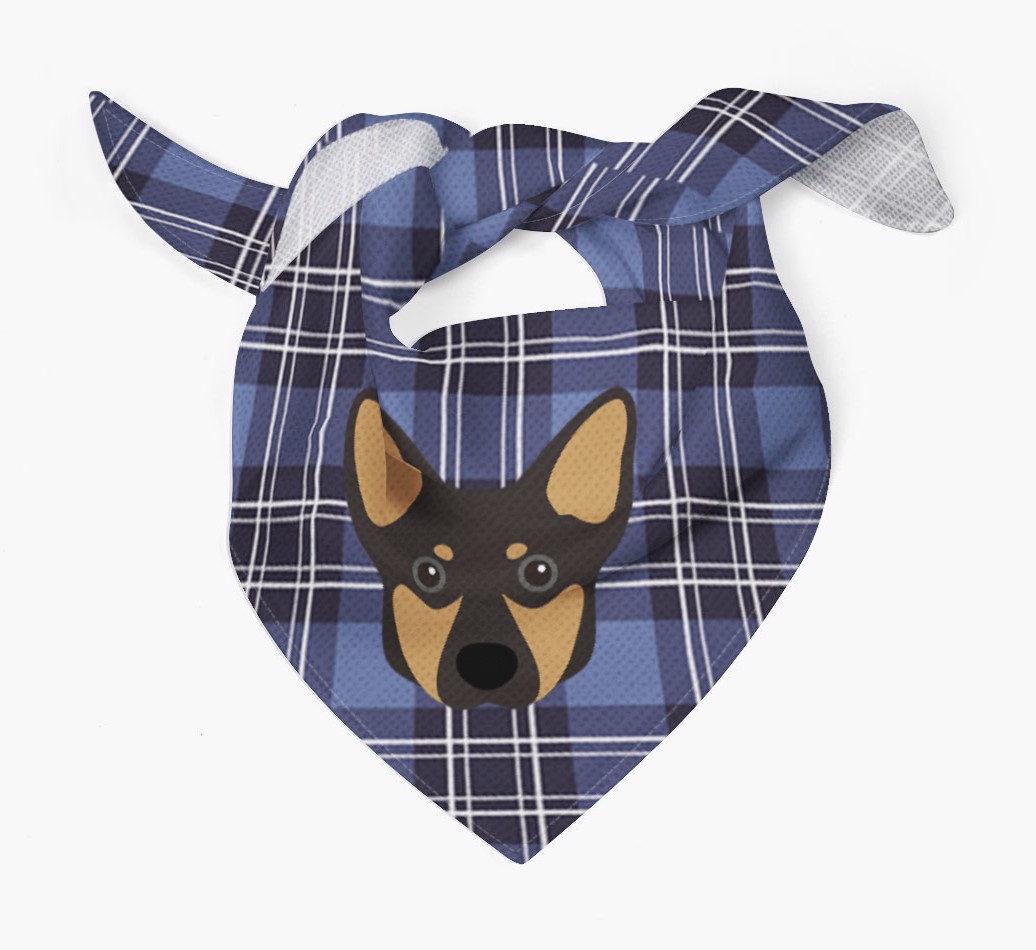 Scottish Tartan Pattern - Personalised {breedFullName} Bandana
