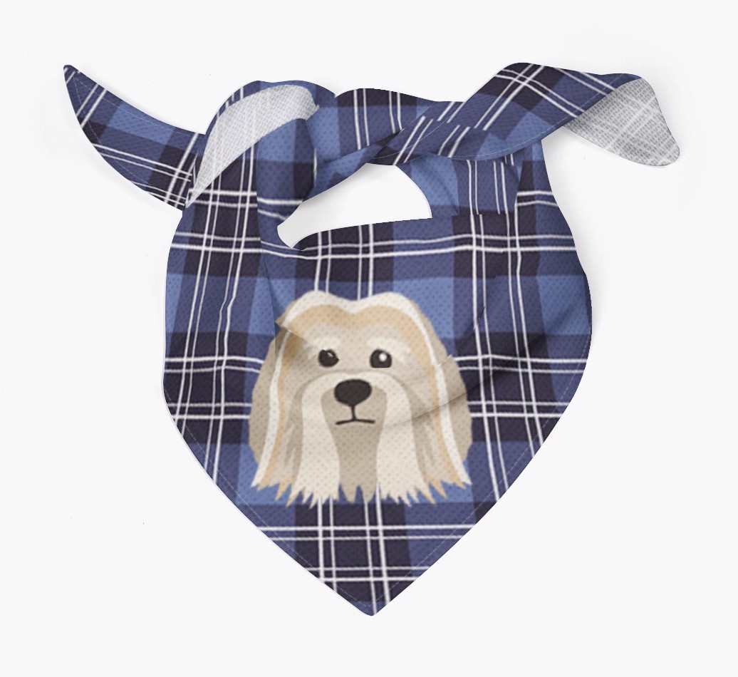 Scottish Tartan Pattern - Personalised {breedFullName} Bandana