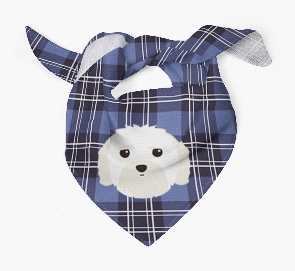 Scottish Tartan Pattern - Personalised {breedFullName} Bandana