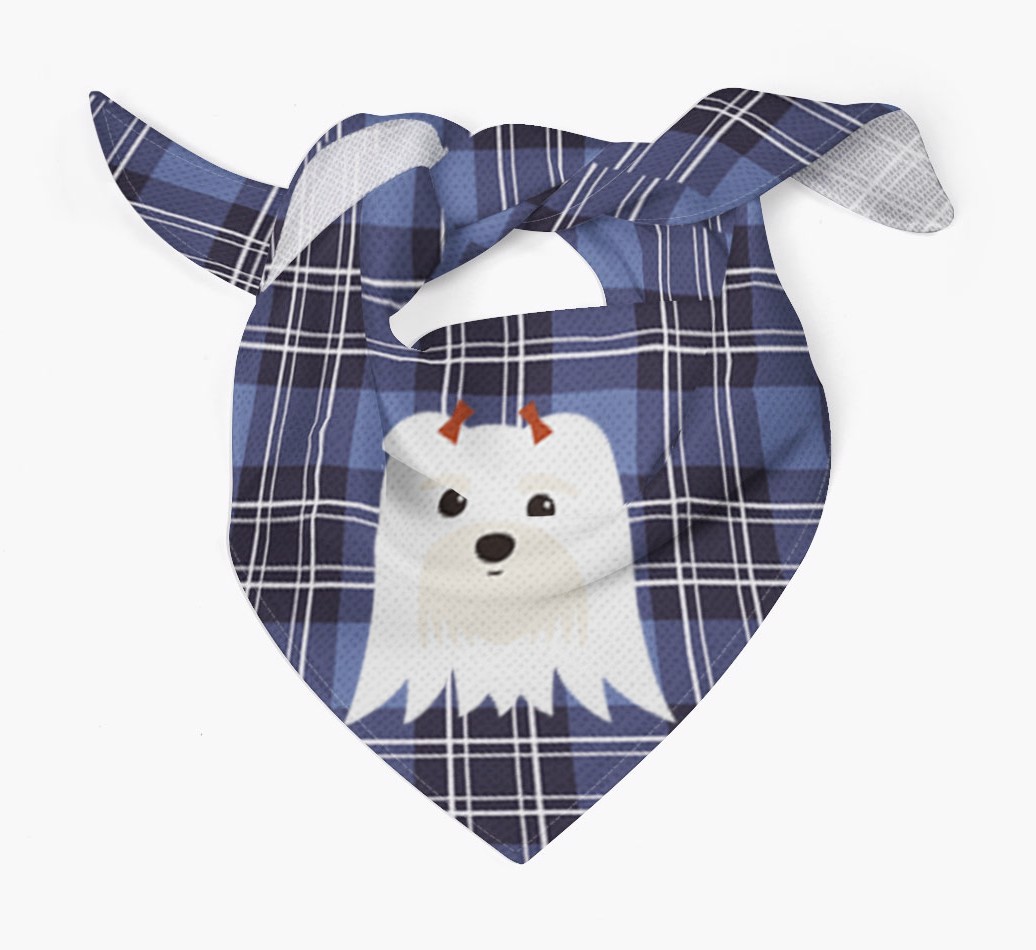 Scottish Tartan Pattern - Personalised {breedFullName} Bandana