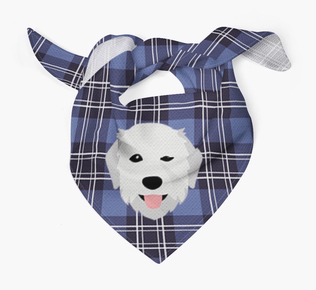 Scottish Tartan Pattern - Personalised {breedFullName} Bandana
