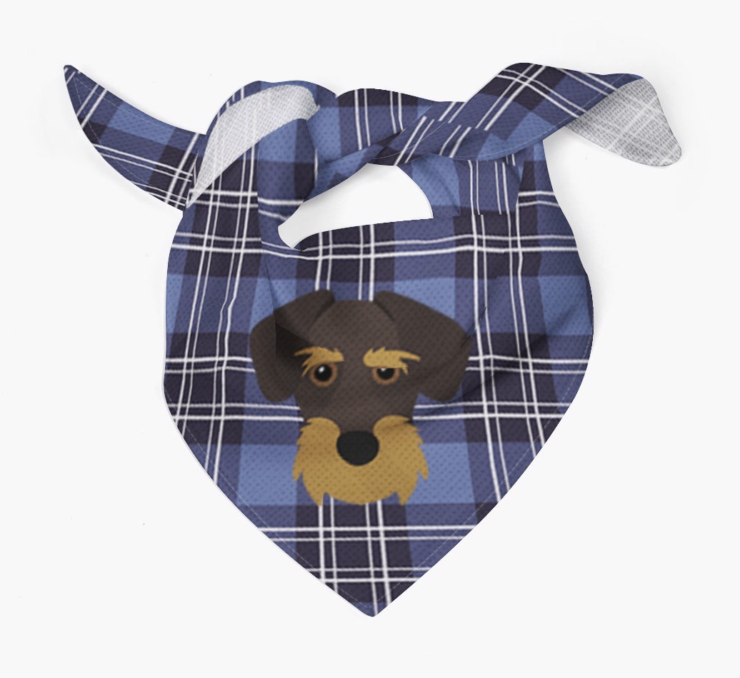 Scottish Tartan Pattern - Personalised {breedFullName} Bandana